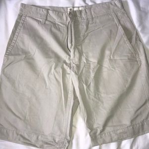 Gap flat front khakis.